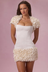 Cropped Bolero in Ivory