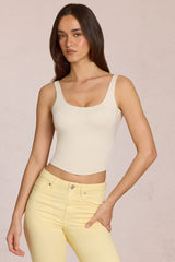 Modal Tie-Back Top in Ivory