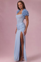Cropped Bolero  in Powder Blue