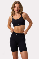 FlexiRib Biker Shorts in Black