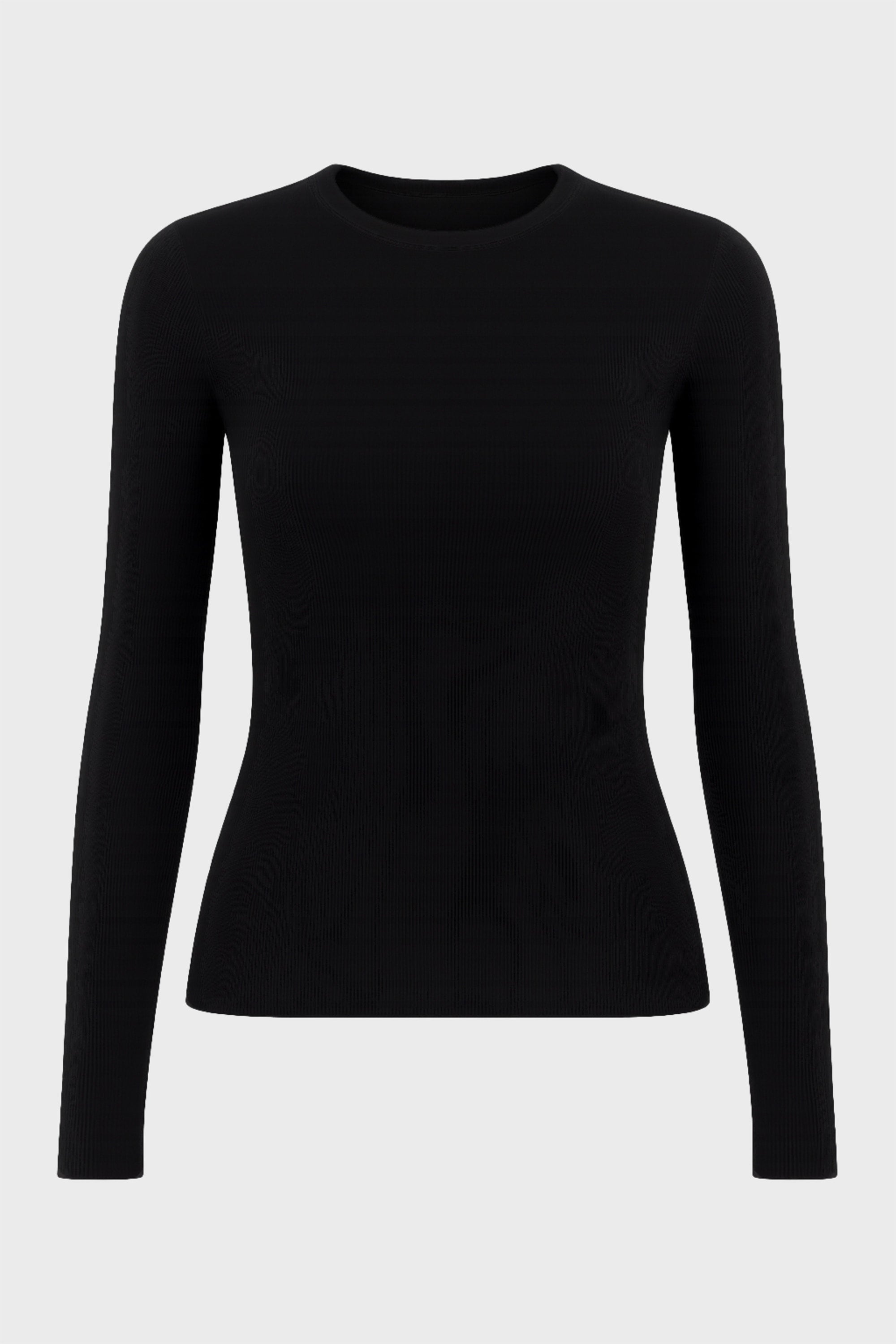 Thermal Long Sleeve Top in Black